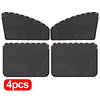 Four black magnetic car window sunshades with foldable mesh design