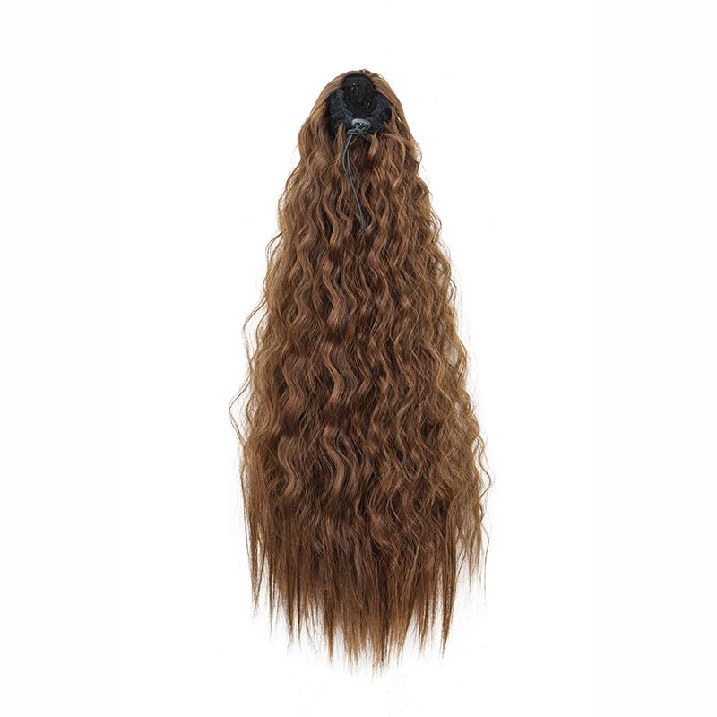 22-Inch Kinky Curly Clip-In Ponytail Extension