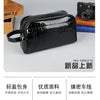 Vintage Leather Men's Clutch Bag with Detachable Waist Strap