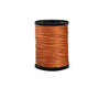 A spool of heavy-duty waxed nylon thread in a reddish-orange color.