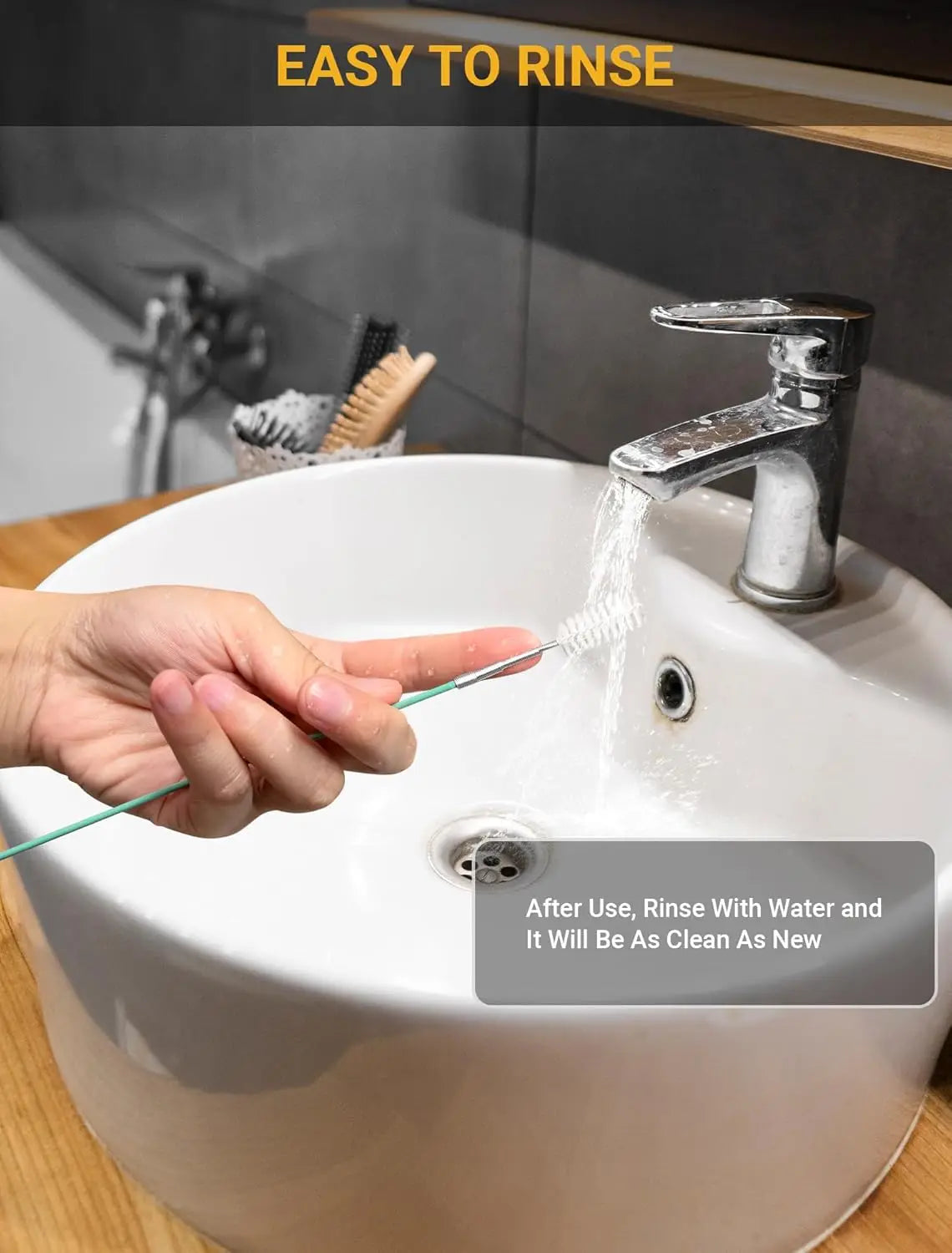 Flexible Car Drain Cleaning Brush for Sunroof and Sunroof Drains