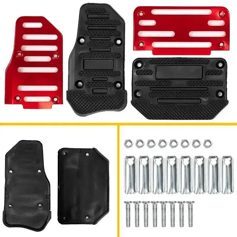 Non-Slip Aluminum Pedal Covers for Gas and Brake