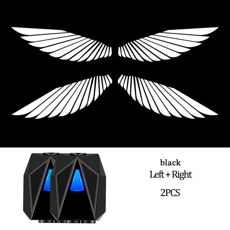 Wireless LED Angel Wings Car Door Projection Light