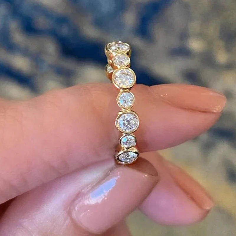 Round Cubic Zirconia Statement Ring