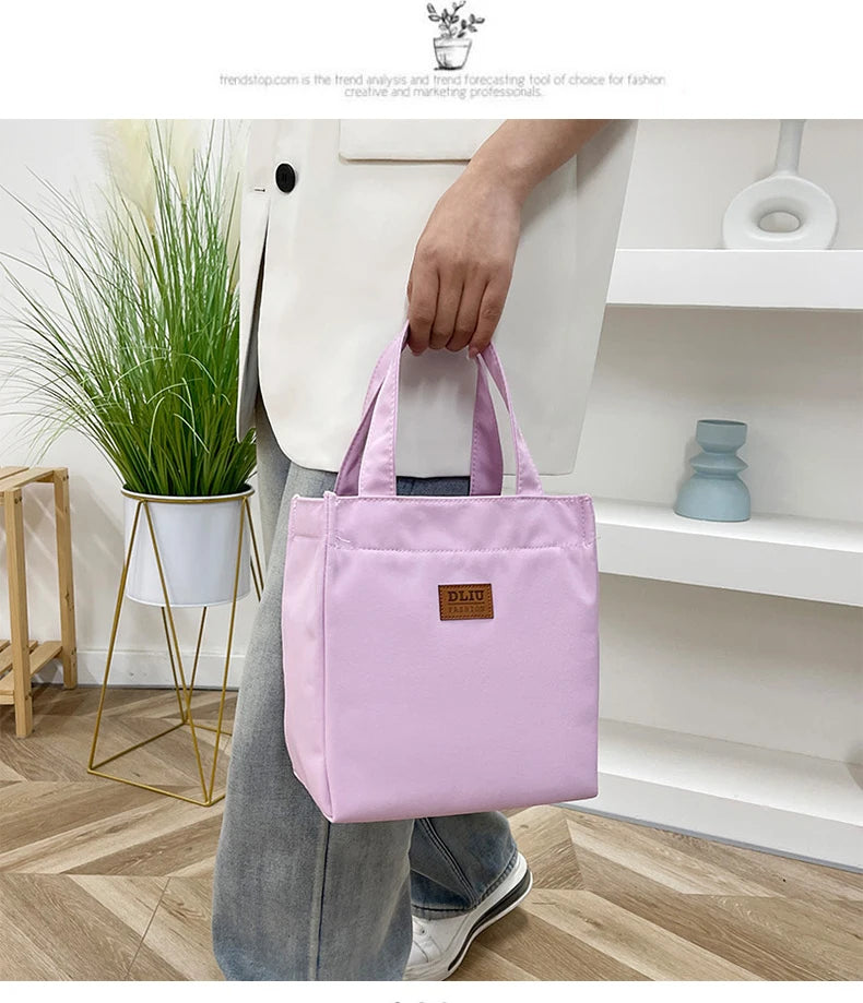 Insulated Lunch Bag with Top Handle for Work
