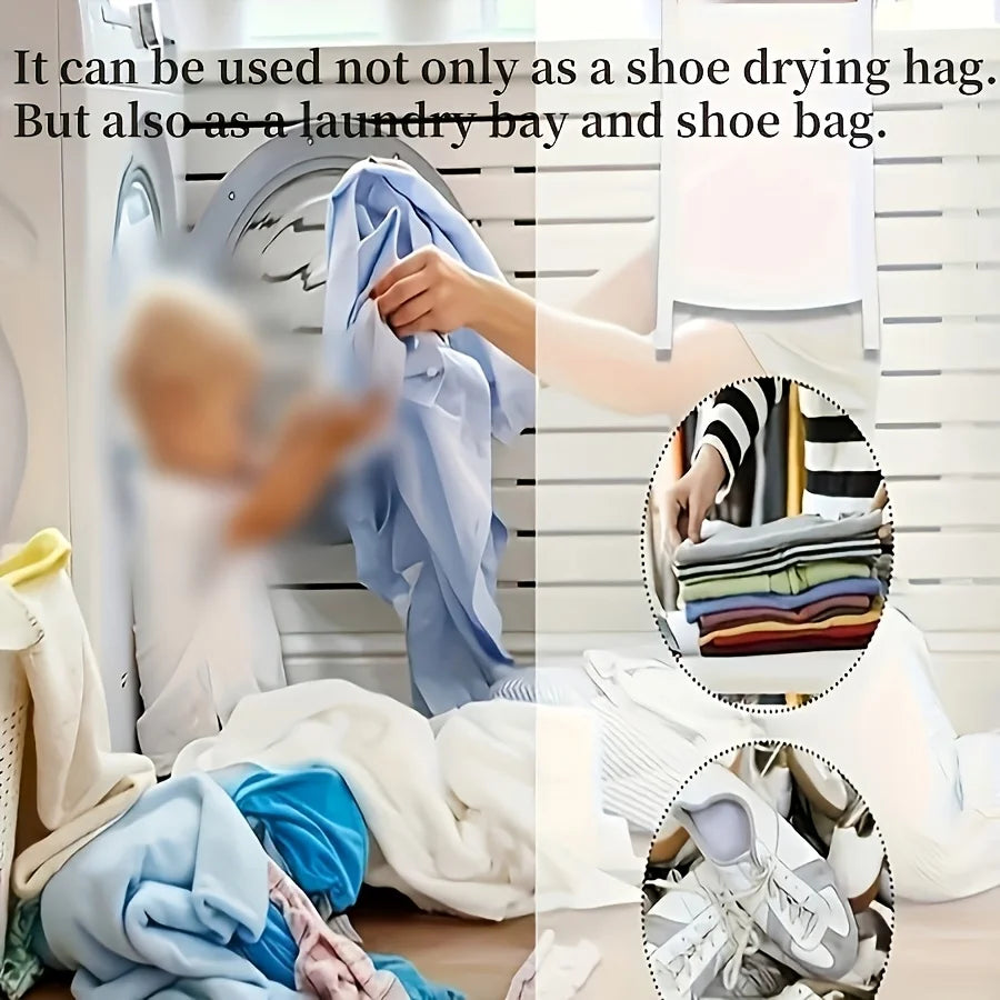 Reusable Mesh Shoe Wash Bag for Machine Washing & Drying