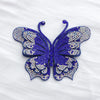 Colored Rhinestone Butterfly Applique for DIY Crafts