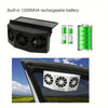 Solar-Powered Car Ventilation Fan with Rechargeable Battery