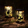 Solar Deer Garden Lantern with Forest Projection
