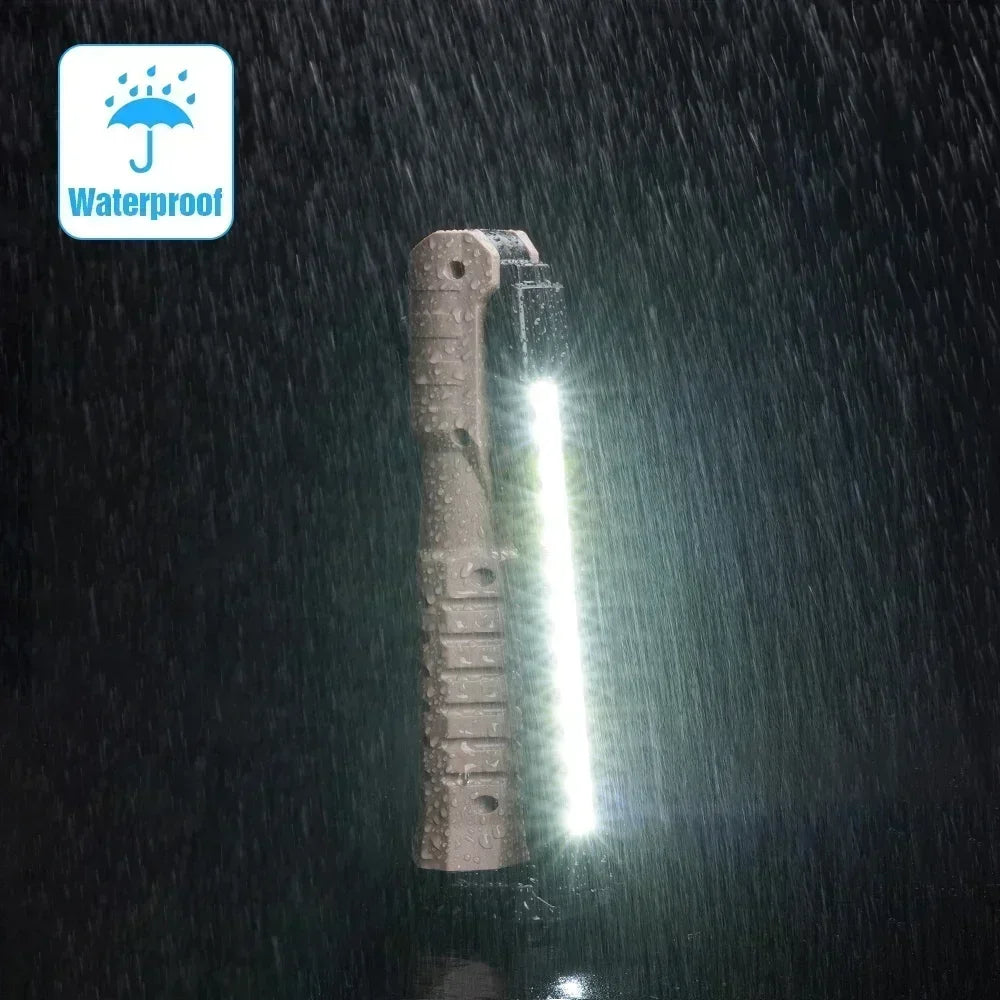 Foldable LED Work Light with Magnetic Base and USB Charging