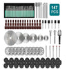 147-Piece Rotary Tool Accessory Kit with Variable Speed Control