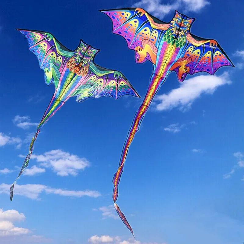 Vibrant 140cm Dragon Kite for Adults with 100m Line