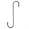 A black brake caliper hanger with an S-hook design for auto repair.