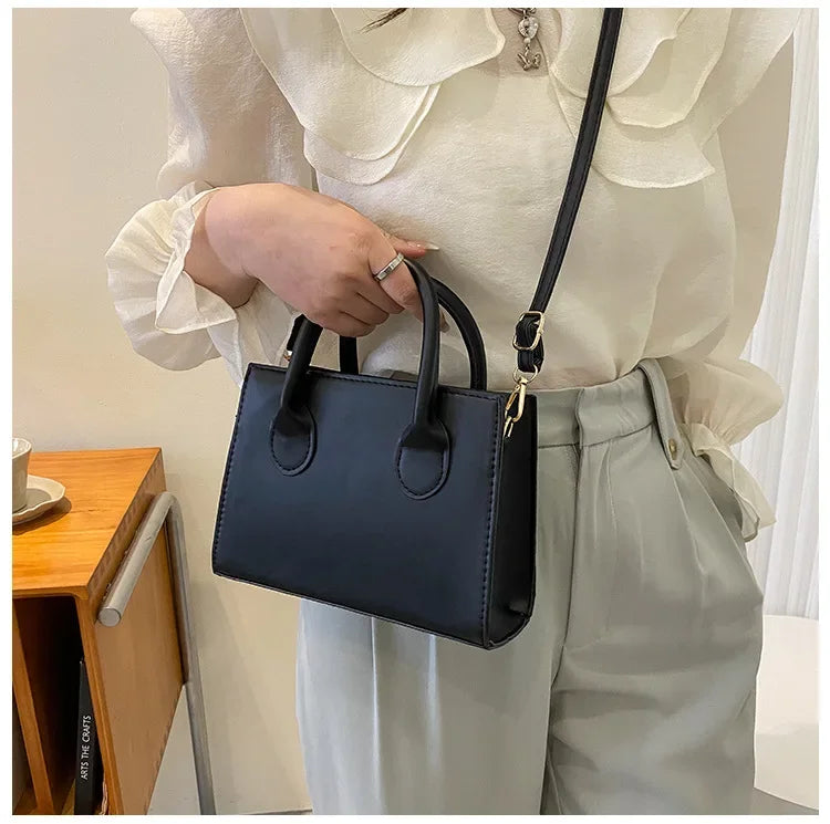 Minimalist Square PU Leather Crossbody Bag