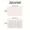Disposable Rectangular Tablecloth Set with Matching Skirting