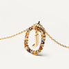 925 Sterling Silver Initial Letter Pendant Necklace