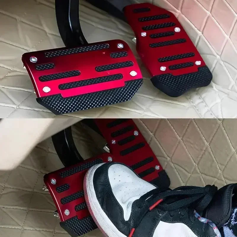 Non-Slip Aluminum Pedal Covers for Gas and Brake