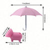 Pink UV-blocking phone sunshade with an adjustable suction cup stand.