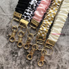Elegant Gold Keychain Lanyard with Adjustable Neck Strap