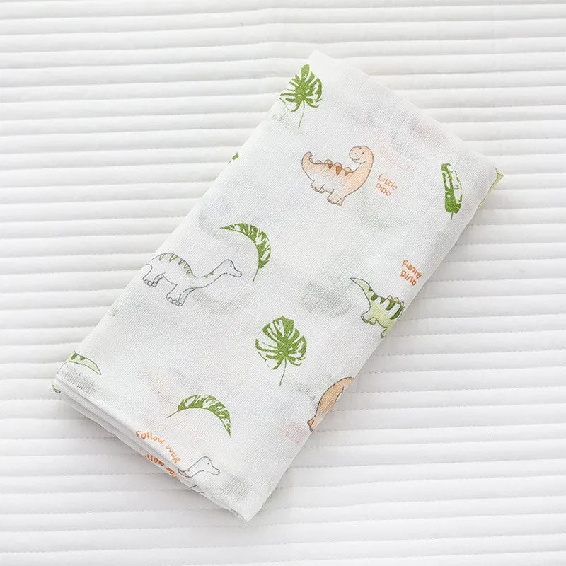 Super Soft Cotton Muslin Baby Swaddle Blanket