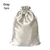 Satin Wig Storage Bags with Drawstring Closure