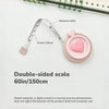 Pastel Heart-Shaped Retractable Tape Measure