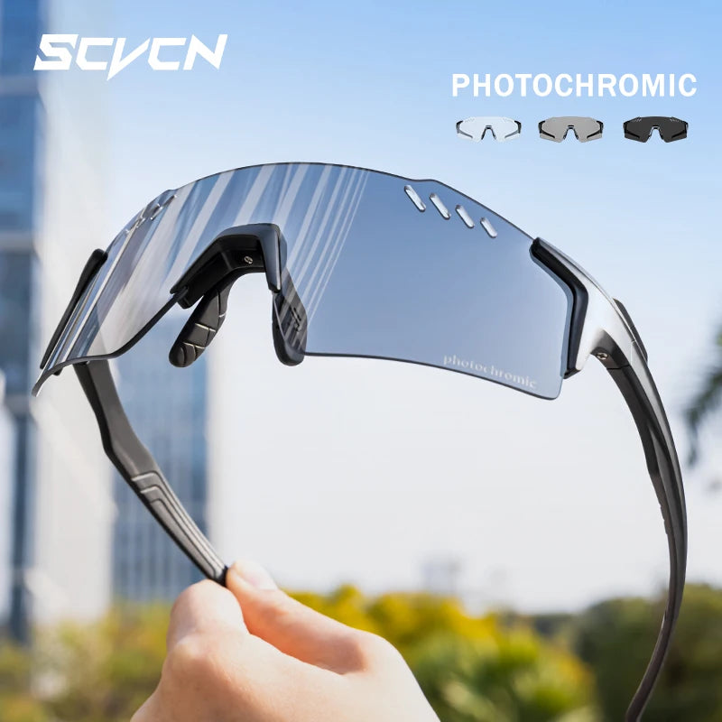 Photochromic Cycling Sunglasses with UV400 Protection