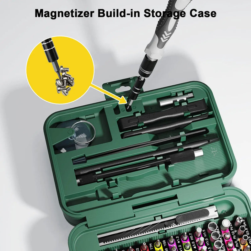Precision Screwdriver Set with Magnetic Storage Case
