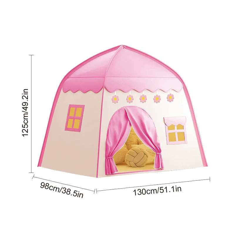 Pink Flower Playhouse Tent for Kids