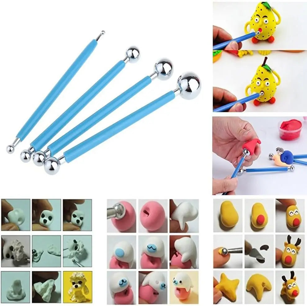 9-Piece Clay Sculpting and Dotting Tool Set