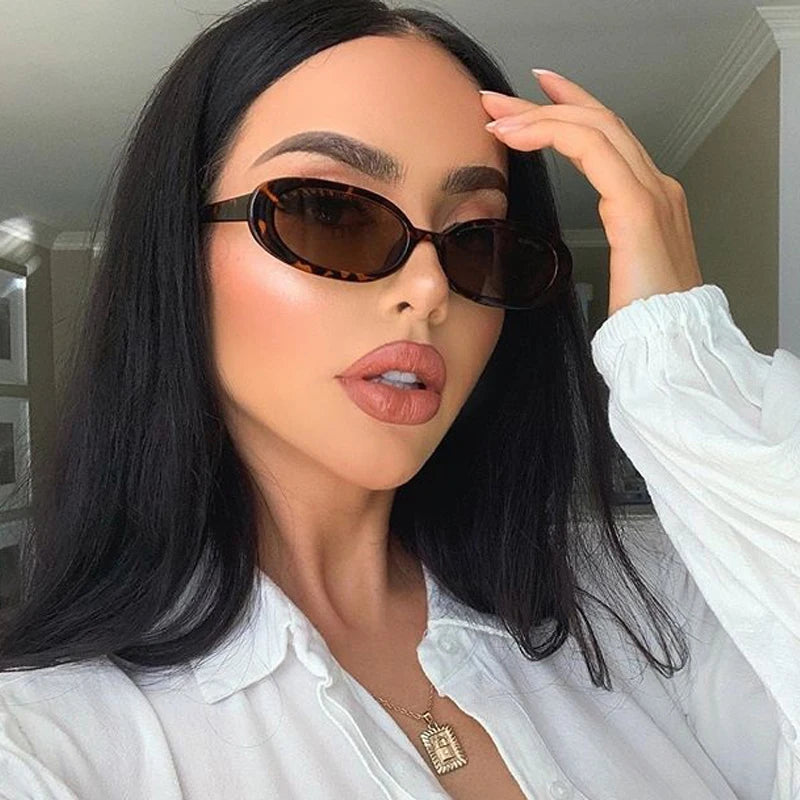 Vintage Leopardenmuster Designer-Sonnenbrille