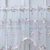 Embroidered Floral Lace Valance Curtain
