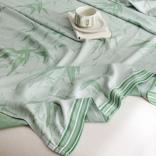 Bamboo Fiber Cooling Throw Blanket