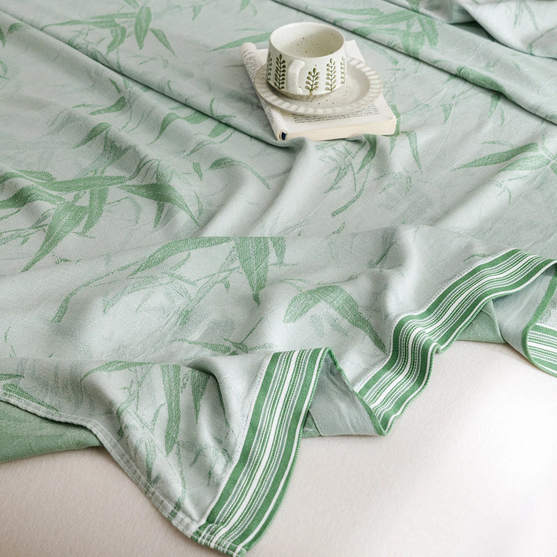 Bamboo Fiber Cooling Throw Blanket