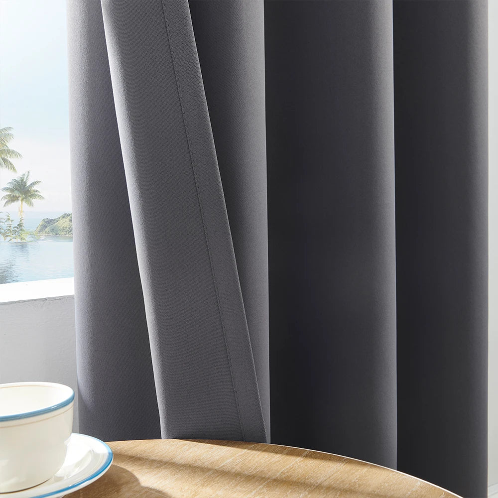 Solid Color Blackout Curtain for Bedroom and Living Room