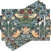 Floral Linen Placemats for Dining Table