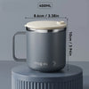 Tasse à Café en Acier Inoxydable 304 Isolée avec Couvercle
