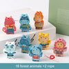 Wooden Lacing Beads Set for Kids with Animal, Fruit, Letter & Number Shapes