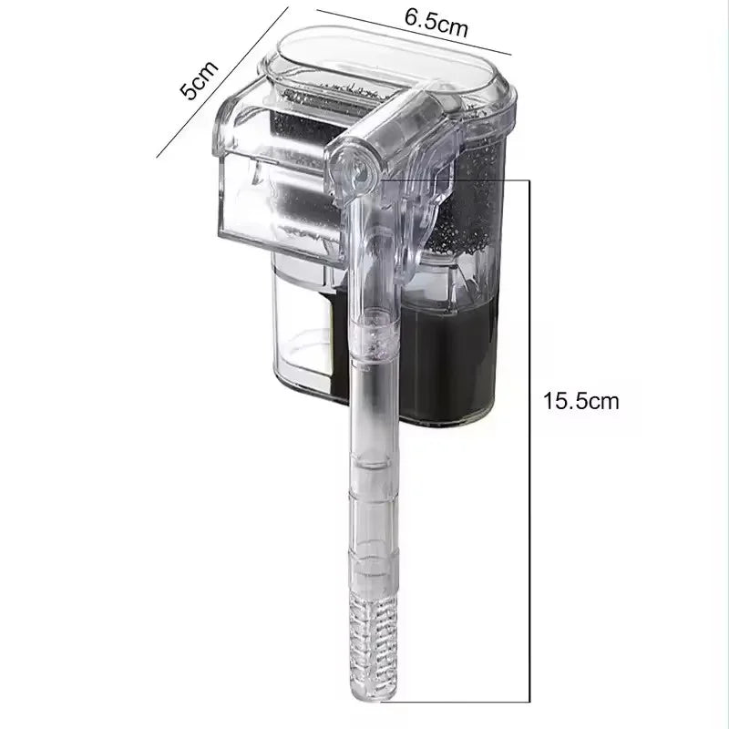 Filtro para acuario colgante alimentado por USB y de tamaño compacto