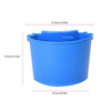 A bright blue universal bucket organizer caddy for storing car detailing tools.