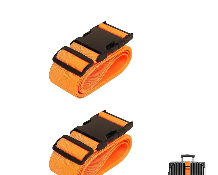 Adjustable Suitcase Straps with Bright Neon Colors – Secure & Easy to Spot