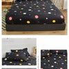 Non-Slip Fitted Sheet with Elastic Edges – Geometric Print, Soft Cotton Feel