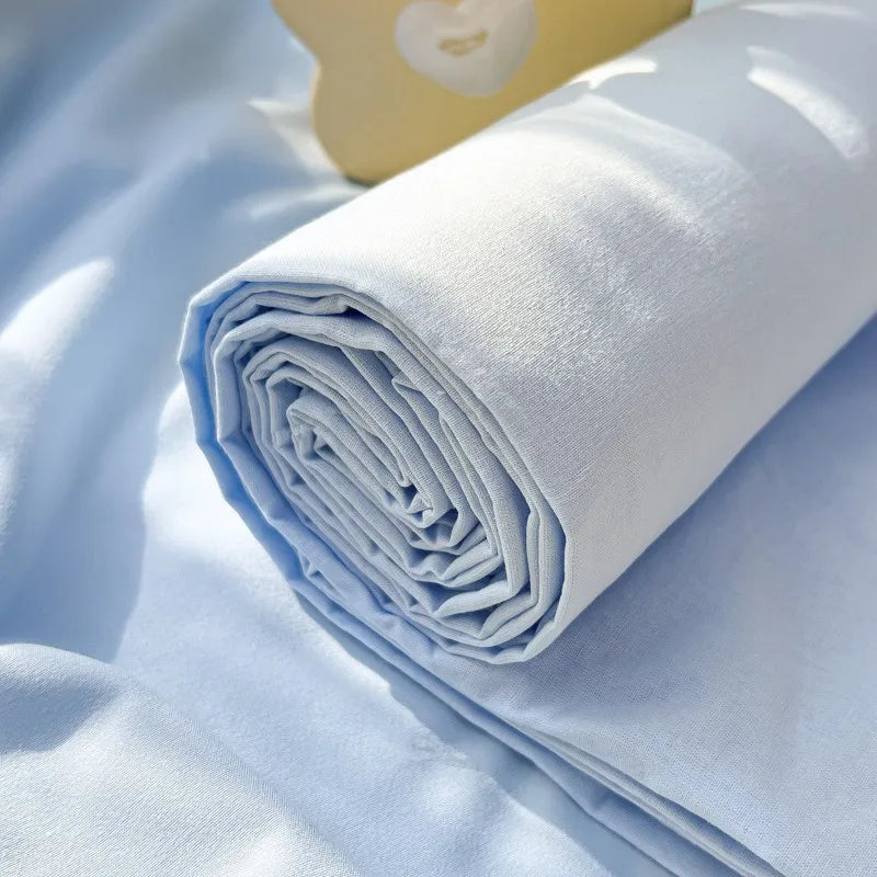 Organic Cotton Percale Bed Sheet Set with Pillowcases