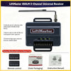 LiftMaster 850LM 3-Channel Universal Receiver with various matching options and accessories