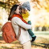 Leather-Look 20L Diaper Backpack with Stroller Straps
