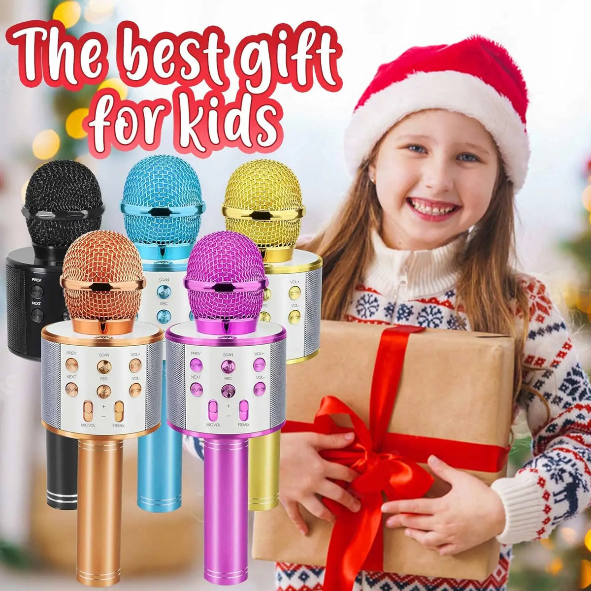 Portable Bluetooth Karaoke Microphone & Speaker