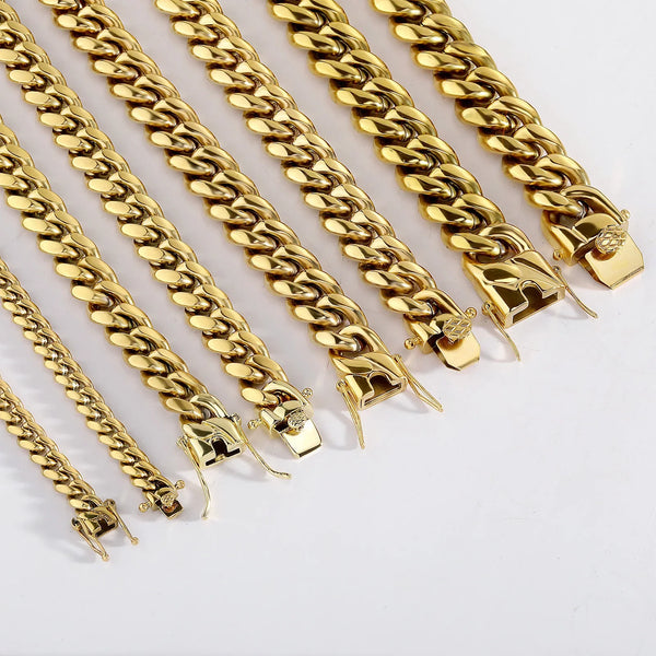 14K Gold Miami Cuban Link Necklace