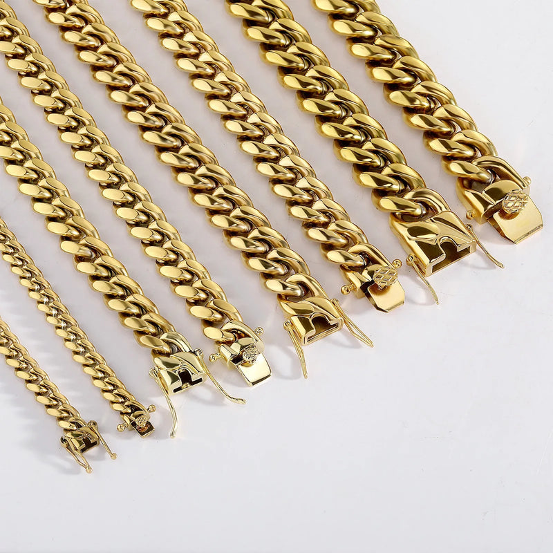14K Gold Miami Cuban Link Necklace