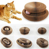 Foldable Cat Scratcher with Bell & Interactive Ball