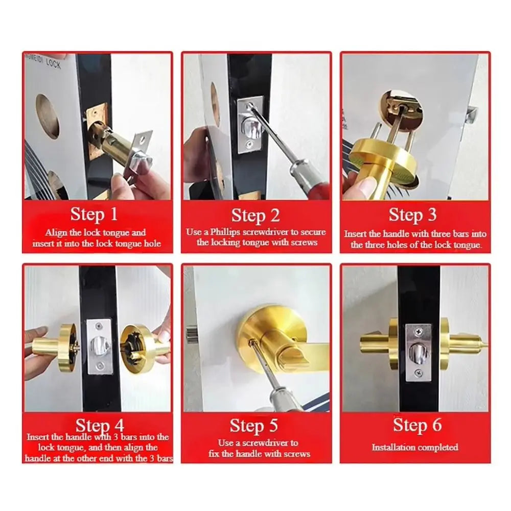Aluminum Alloy Entry Door Knob Lock with Keys